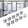 Functional Decor Solution Glass Shelf Support Zinc Alloy Clamp Glass Clamp For Shelves Versatile Fit For 6-8mm Glass