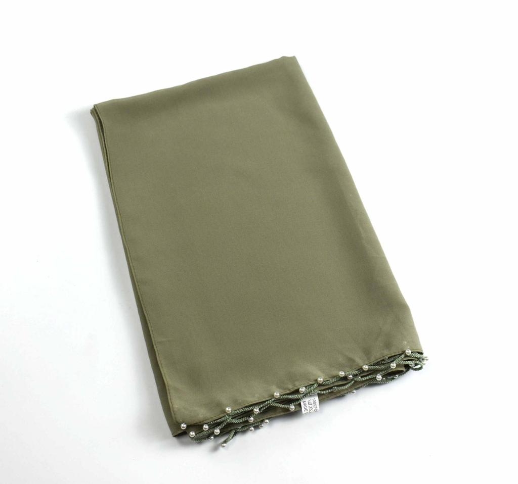 Long Chiffon Wave Edge Beaded Shawl For African Women