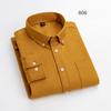 Fashion 100%cotton Casual long-sleeve Shirts for men oxford striped plaid tops slim fit formal shirt white black office clothes