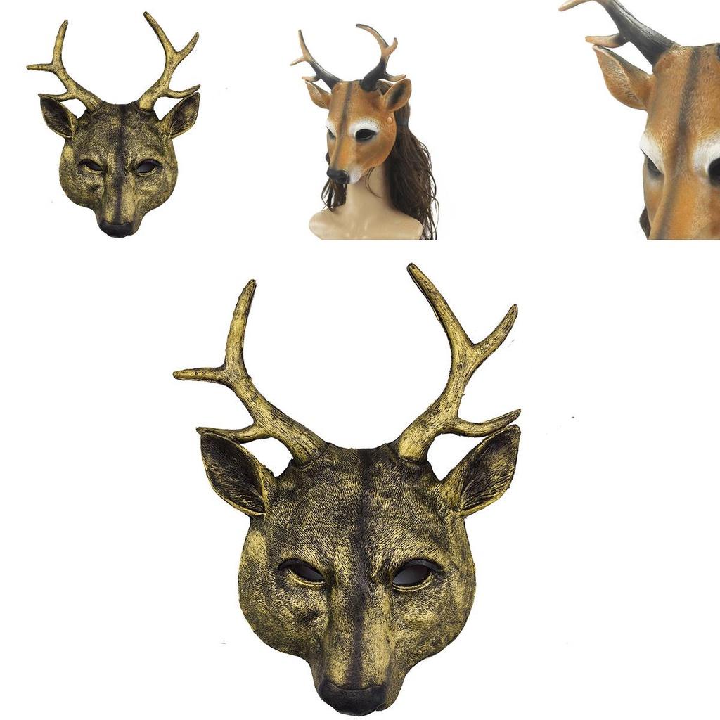 Stunning Deer Mask For Cosplay And Costume Parties Various Color Options