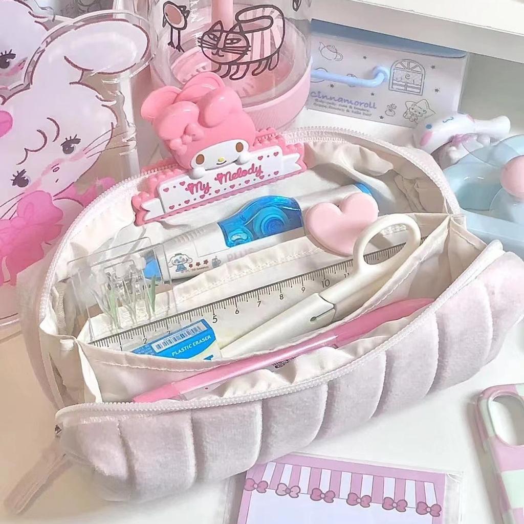 Cloud Bread Pencil Case Simple Yet Stylish Suitable for Women Without Collision Large Capacity Stationery Box