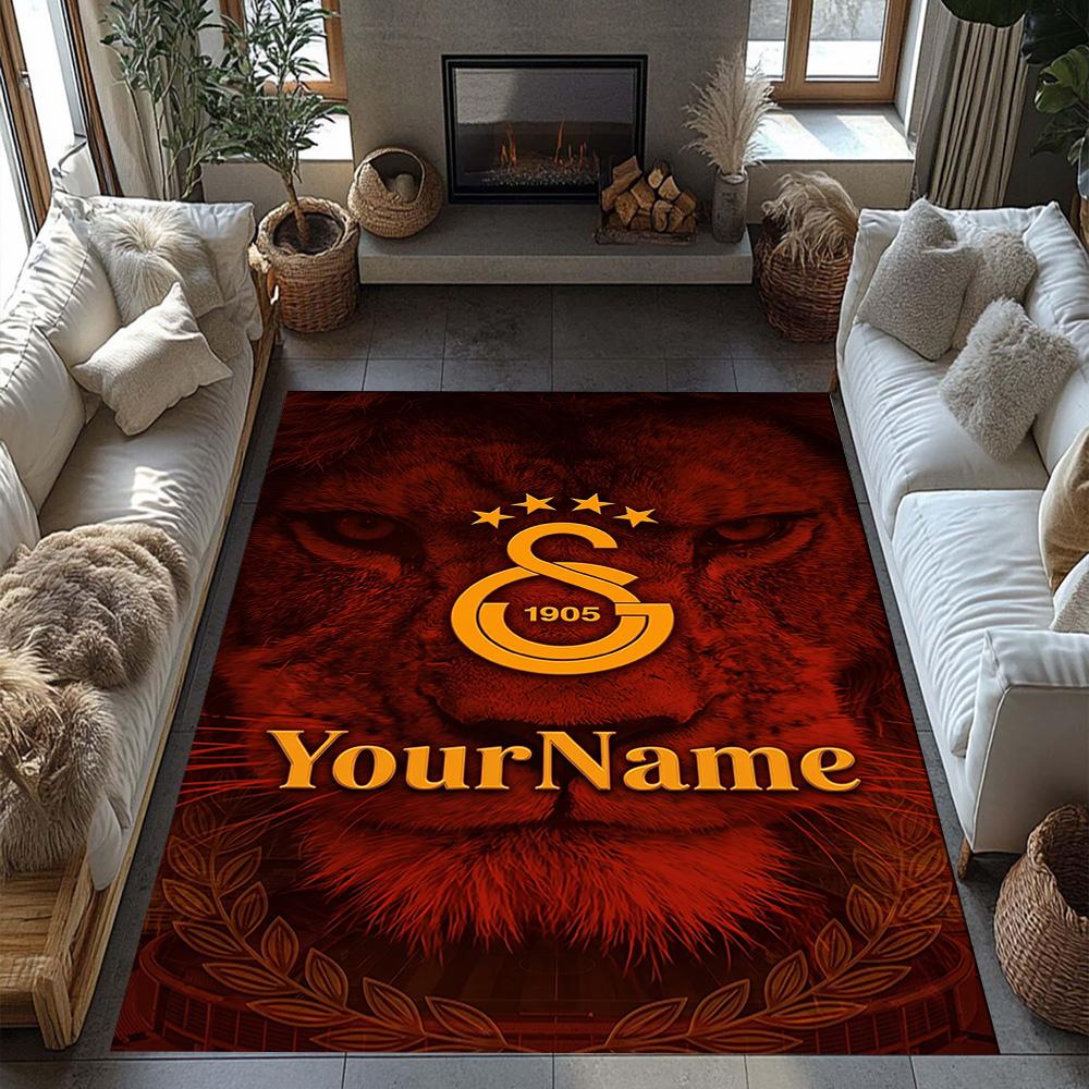 Galatasaray Customize Your Name Floor Rug Office Rug Perfect For Bedrooms Study Room Living Rooms Entryway Antislip Rug Anime Office Decor
