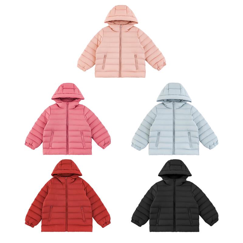 YOYO Girls' 2025 Winter Thermal Lightweight Hooded Duck Down Jacket