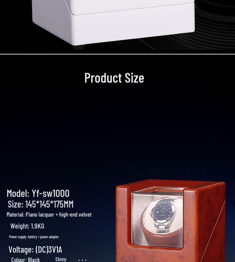 Automatic Baking Paint Watch Winder Box - Watch Storage & Shaker