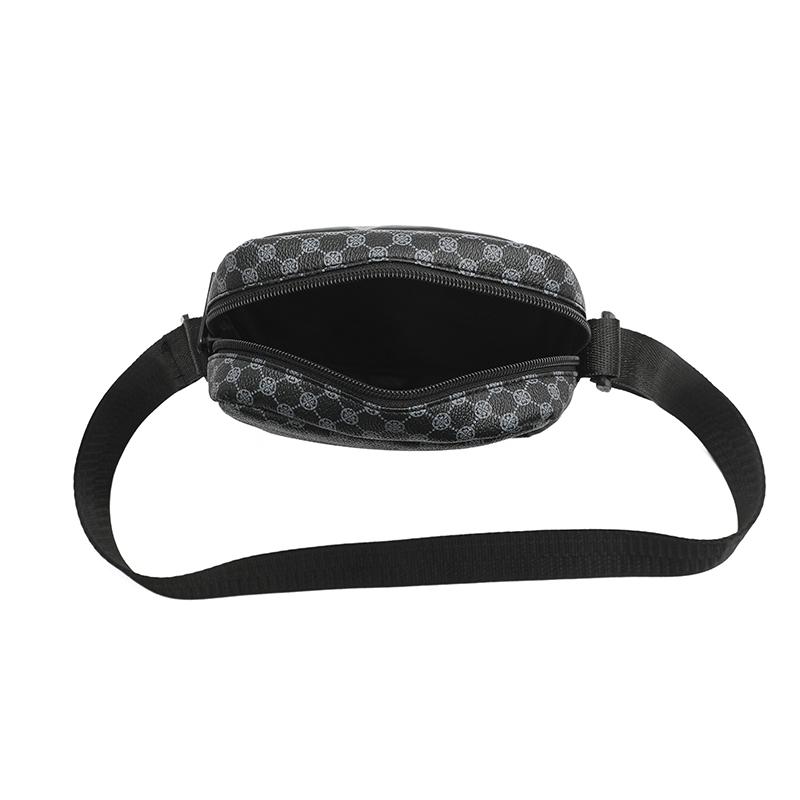 Borsa da uomo e da donna retrò casual a spalla singola con tracolla regolabile e stampa a quadri, adatta per l'uso quotidiano, borsa a tracolla