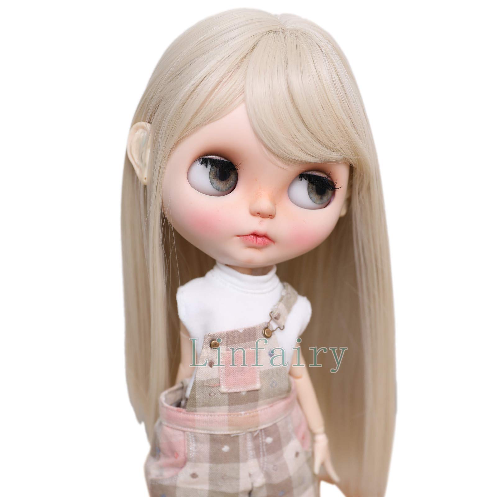 

Linfairy inch Doll Длинный парик Длинные волосы 9-10 (Светлая блондинка)
