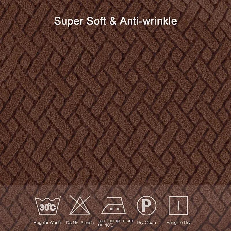 Jacquard Stuhlhussen für Esszimmer Stretch Abnehmbare Sitzbezüge Schmutzabweisend Einfarbig Stuhlüberwürfe Möbelschutz