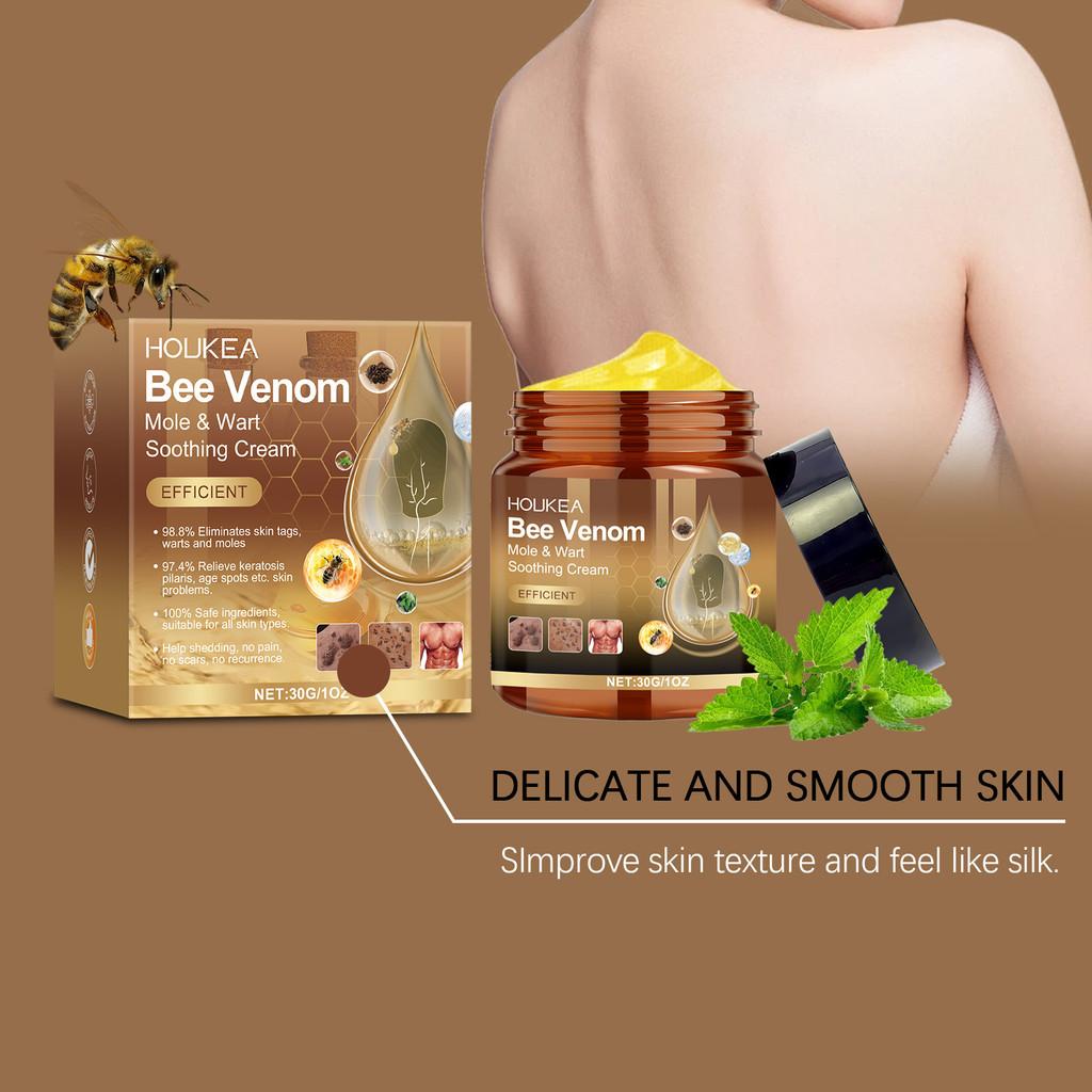 Houkea Bee Venom Cream Gentle Skin Cleansing Hydrating Moisturizing Body Cream