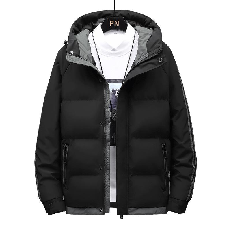 Cotton Clothes Men's Winter New Cotton Clothes Youth Korean Style Loose Hooded Casual Thickened Men's Jacket Large Size
