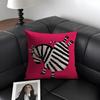 Cute Zebra Cushion Cover Natural Linen Organic Fabric DoubleSided Printing Sofa Home Decor Gift Pillow Case