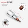 Hexagonal Press-Fit Socket Head Air Gun Tool Set, 1/2H, Extra Hard S2 Alloy Steel, Electric-Pneumatic.