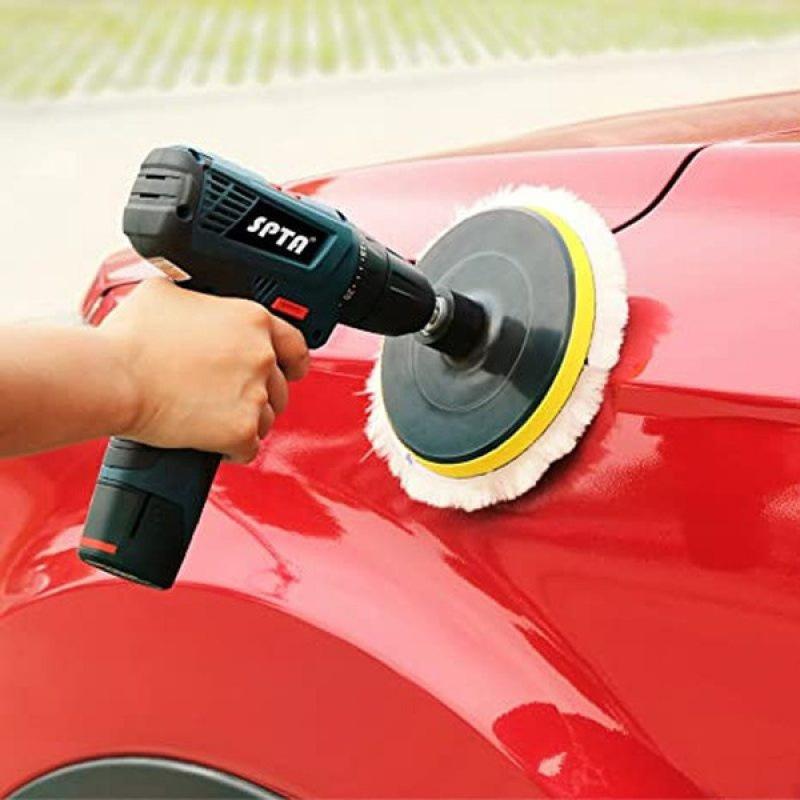80/100/115/125/150/180mm Soft Wool Polishing Pad Automotive Paint Care Polisher Pads Car Body Waxing Sponge Disc Clean Accessory