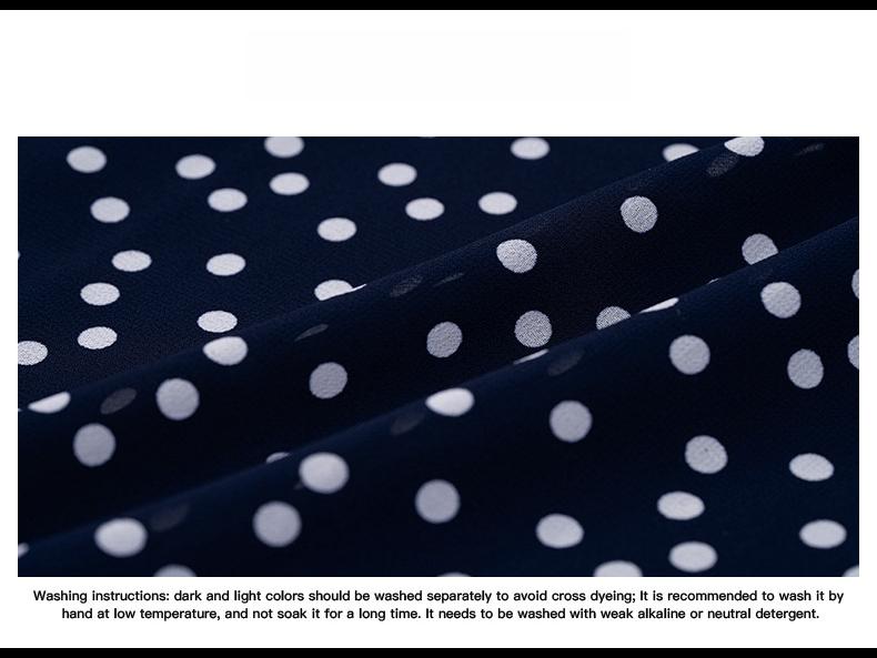 Women European American Polka Dot Lace Up Dress Diyun Spring Summer Collection Fashion Trendy