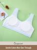 Junior Girls' Pure Cotton Sports Bra - Breathable & Supportive