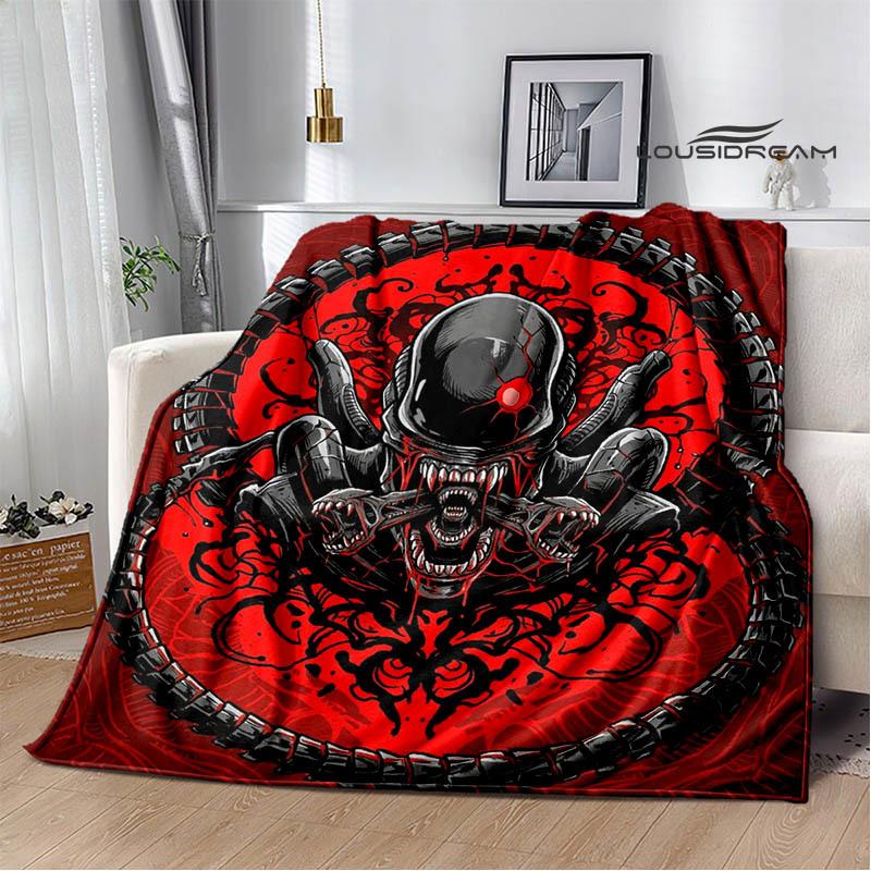 AVP Alien Vs Predator Blanket Picnic Blanket Warm Blankets Outdoor Blanket Home Bed Linings Blankets for Beds Birthday Gift