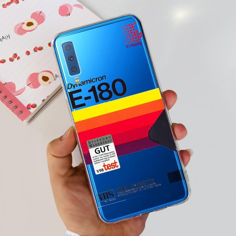 For Cover Samsung Galaxy A7 2018 Case New Fashion Flower Bumper Soft Silicone Phone Case For Samsung A7 2018 A750 SM-A750F Coque