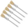 5pcs Mini Size Nail Drill Bit Cleaning Brush Manicure Wire Brush  Daily Tool Cleaning Work