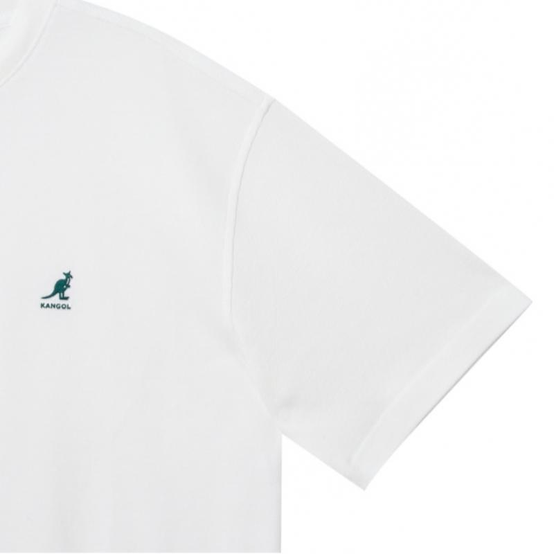 KANGOL Pique T shirT 1729 Off whiTe