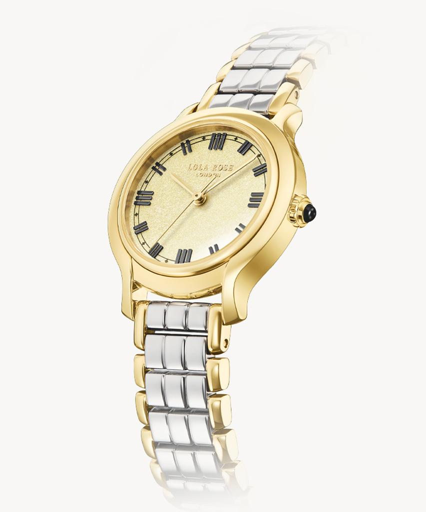 Lollalojeu Waltz Sandblasted Enamel Women'S Gold Fashion Watch