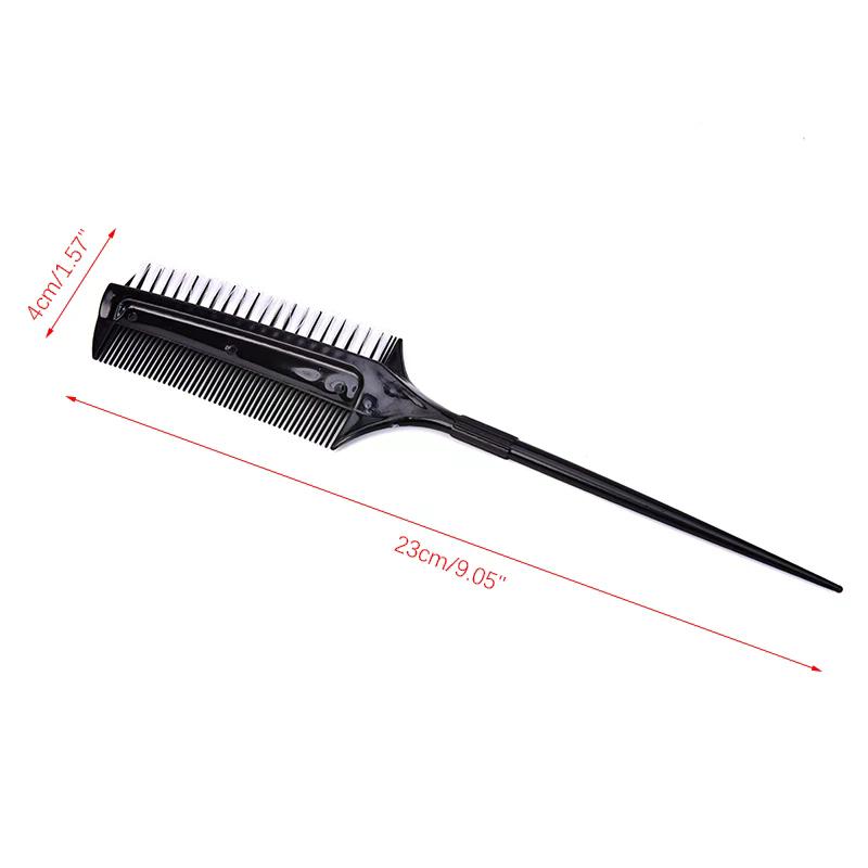 Professional Hairdressing Double Side Dye Comb with Nylon Hair Drying Brush Tinting Combs Hair Color Brush Hair Styling Tools