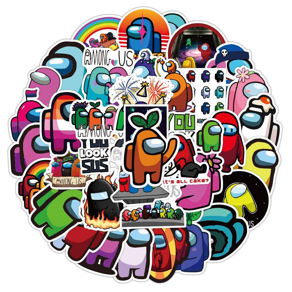 100pcs New Among Us Sticker Bomb Pack Diy Imposter Crew Set Game Decal Quality