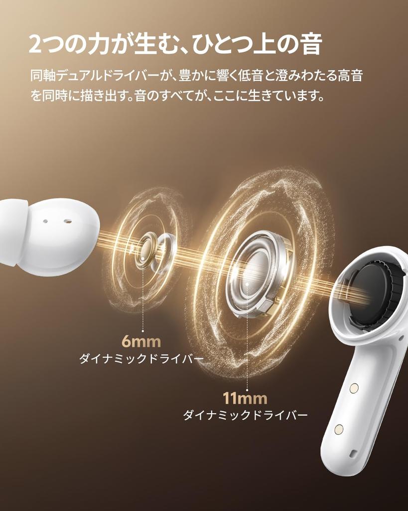 QCY MeloBuds N60 Wireless 56dB Noise Dual LDAC Bluetooth Ambient Sound Capture Wear Clear Up to 45 Hours of App IPX5 Technical Standards Certification