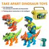 Montage Dinosaurier Modell Spielzeug Kinder Lernspielzeug Mit Aufbewahrungsbox Schraube DIY Set Für Jungen Geschenk
