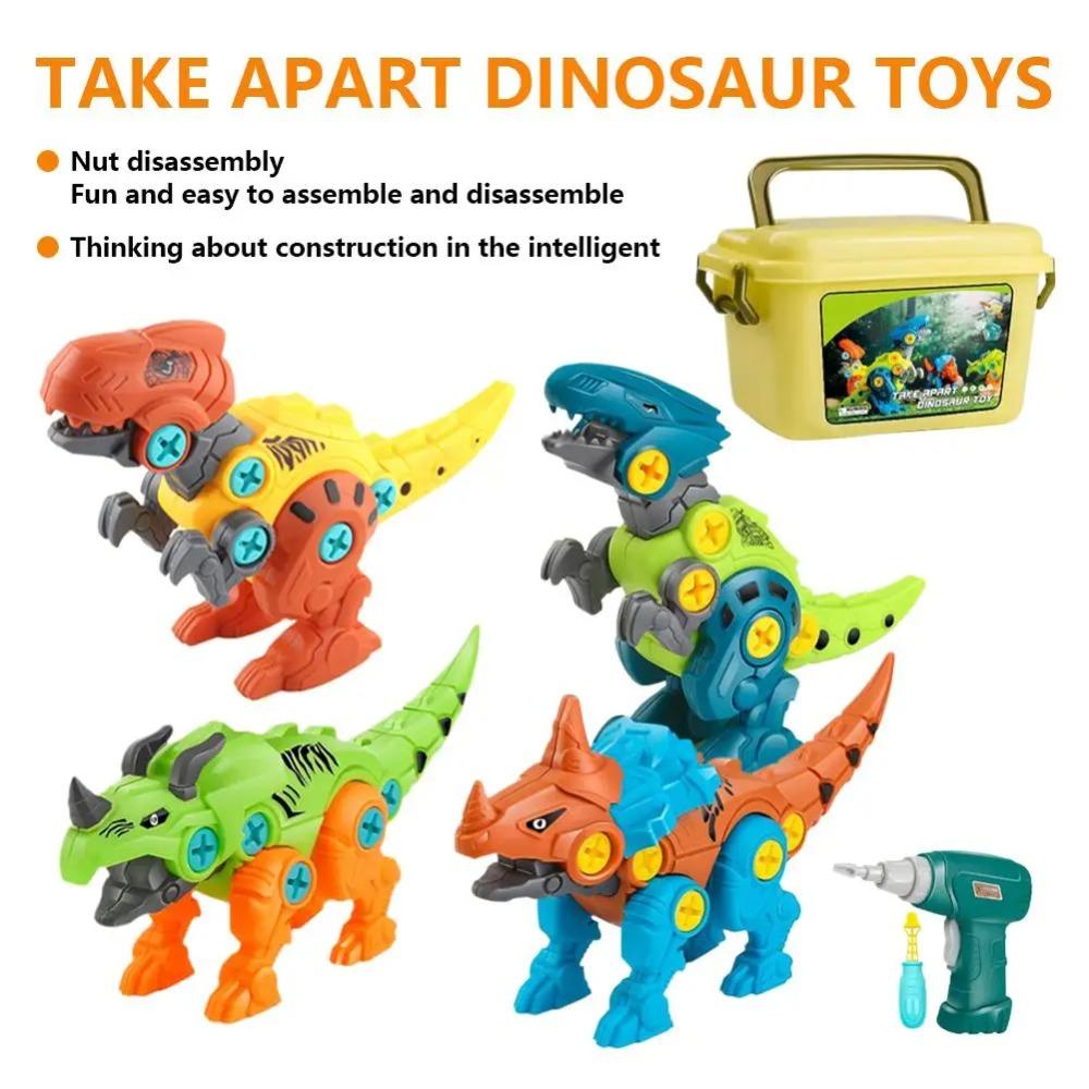 Montage Dinosaurier Modell Spielzeug Kinder Lernspielzeug Mit Aufbewahrungsbox Schraube DIY Set Für Jungen Geschenk