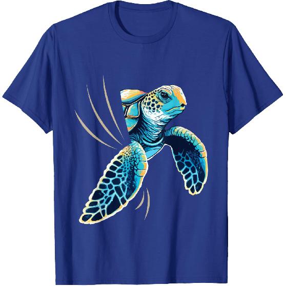 Sneaking Turtle - Zoologist Zookeeper Beach Ocean Sea Lover T-Shirt