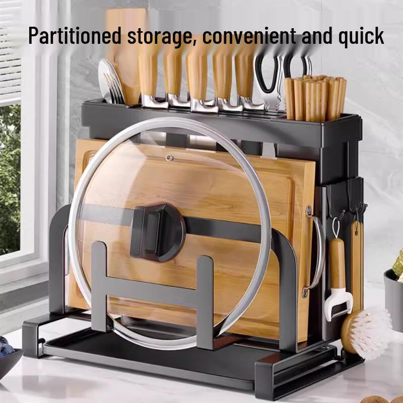 Wall-Mounted Kitchen Knife & Utensil Organizer