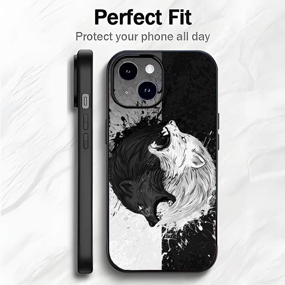 Animal The Wolf Howl Art Phone Case Phone Case Soft Packaging Lightweight For iPhone17 16 15 14 13ProMax