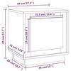 VidaXL Bedside Table Brown Oak 44x35x45 Cm Engineered Wood 819850