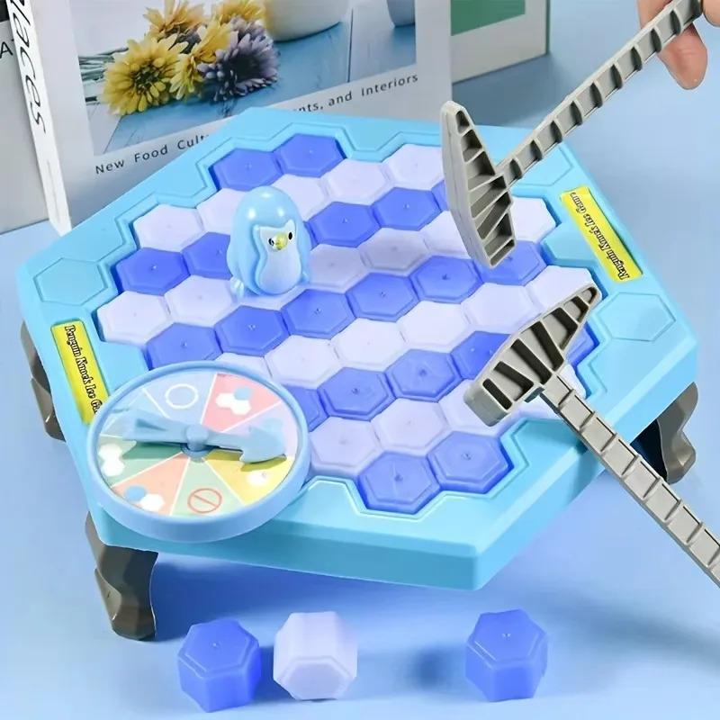 Save Penguin Knocking Ice Toy, Ice Breaker Knocking And Disassembling Wall Board Game Novelty Game Interactive Plaything