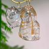 Cat Hair Storage Bottle Transparent Pet Fur Keepsake Keychain for Collecting Cats Dogs Hair Pet Memorial Gift