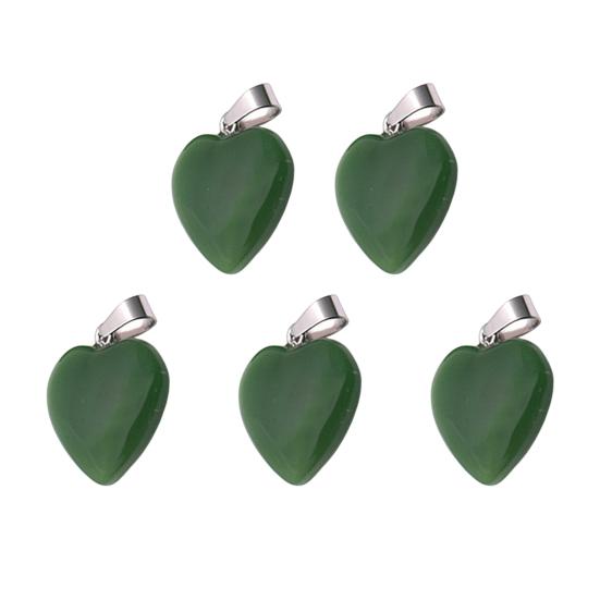 Heart Shape Pendant Necklace Charm 20mm Love Heart Shaped Pendant Jewelry Accessory for DIY Crafts Necklaces Bracelets Key Chains