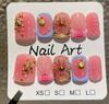 10Pcs French Handmade White Flower Press On Nails Full Cover Fake Nail Tips Stick On False Nails
