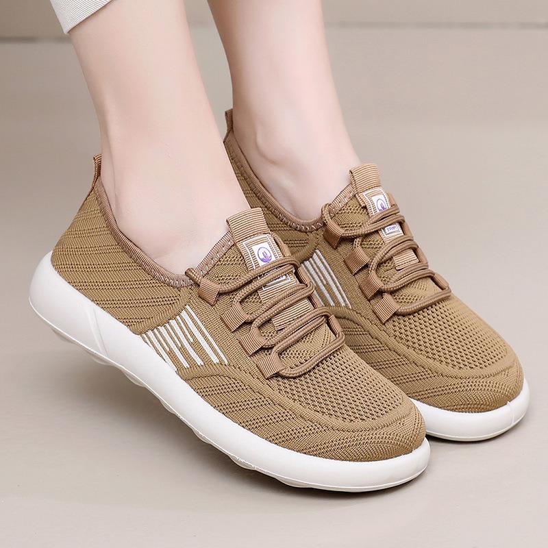 Shoes for women in spring and autumn, one pedal, breathable and comfortable soft-soled fashion casual shoes, light mouth, light lazy shoes