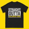 Straight Outta Halloween Town Horror Scary Spooky Season Mens Tee Top