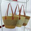 Straw Bag Women'S Summer Rattan Bag Tote Bag Wind Shoulder Beach Bag Niche Literary New