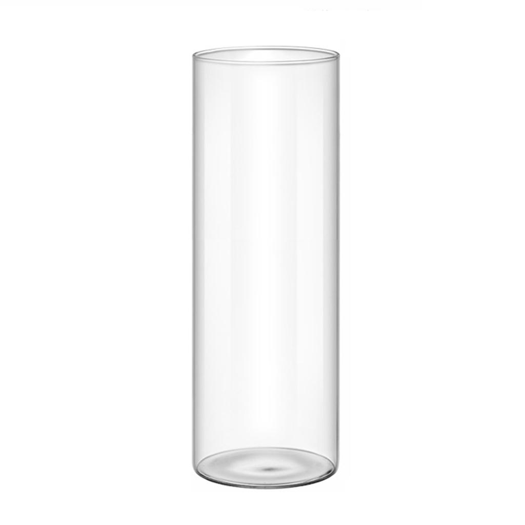 FUNSOBA Vaso Alto In Vetro Colorato 20,3 Cm - Centrotavola Decorativo Trasparente Con Riflessi Iridati