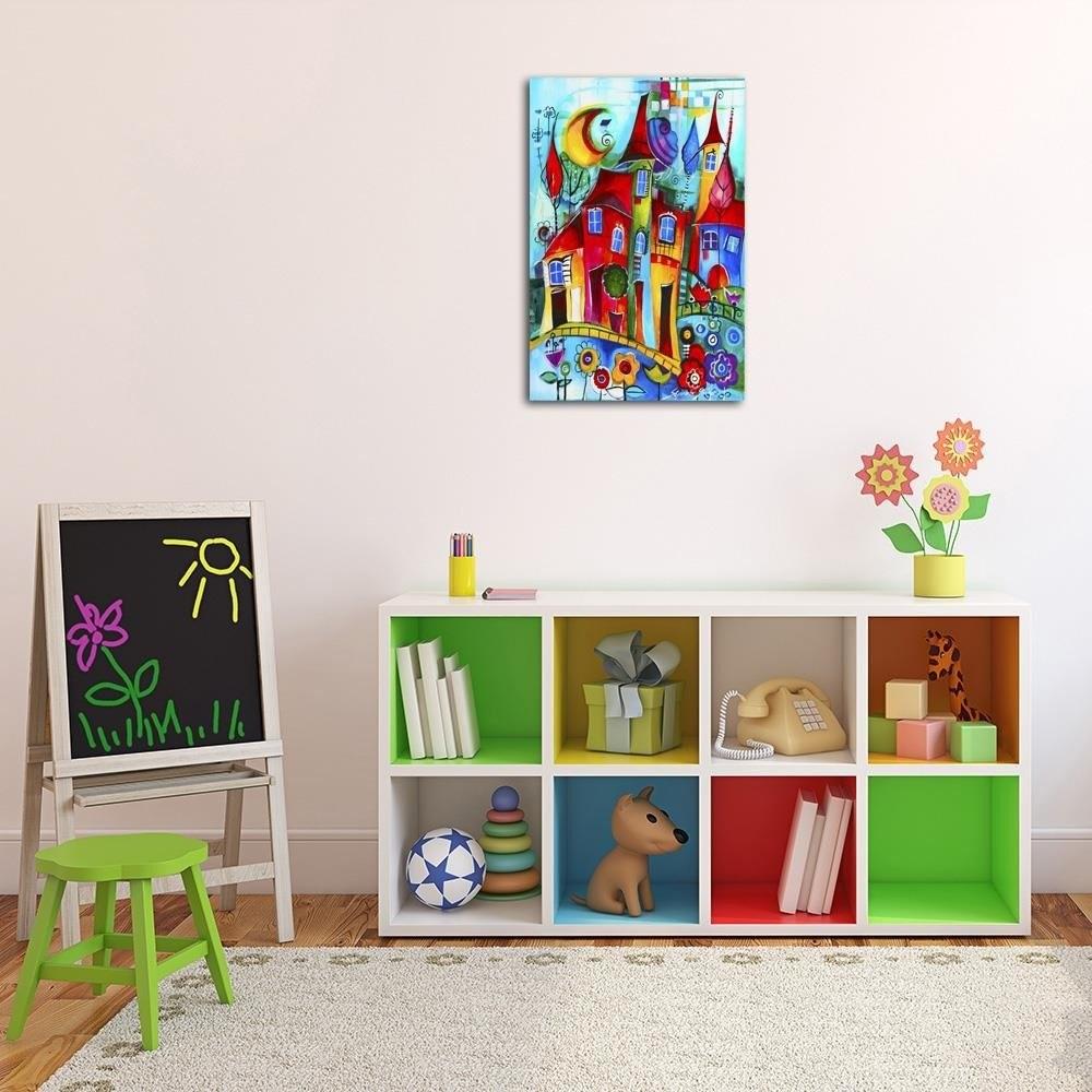 Plátno, Barevné město v noci