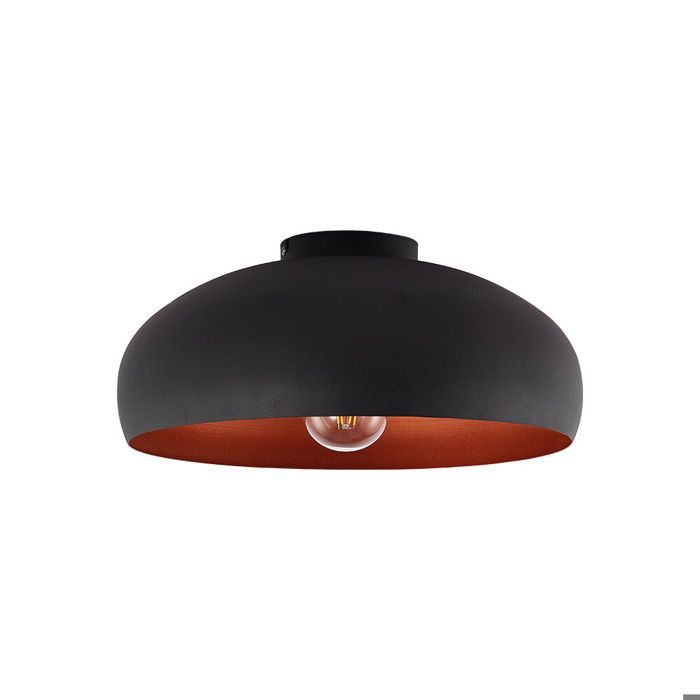 Decorative LED Ceiling Light 1xE27 23W IP20 – Black Metal