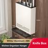 Kitchen Storage Knives Holder Wall Mounted Organizer Spoon and Chopsticks Rest Hanging Organizers Aluminium