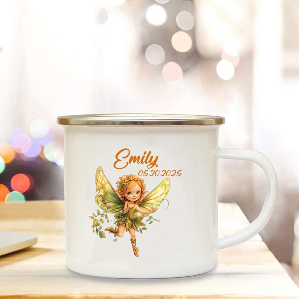 Personalized Mug with Name, Enamel Mug for Children, 1st Birthday Gift for Girl Boy, Enamel Mug, Baby Gift