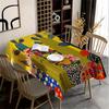 Mexican Folklore Rectangle Table Cloth for Table Decor Kitchen Dining Waterproof Reusable Tablecloth for Tables Indoor Outdoor
