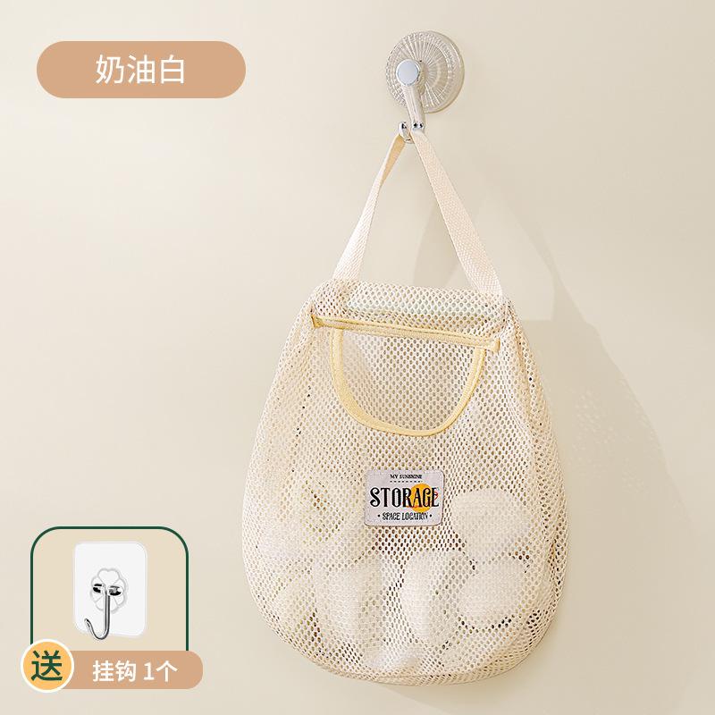 Mesh pocket storage bag Household door back wall hanging wall hanging pocket wardrobe dormitory bedside underwear socks finishing bag