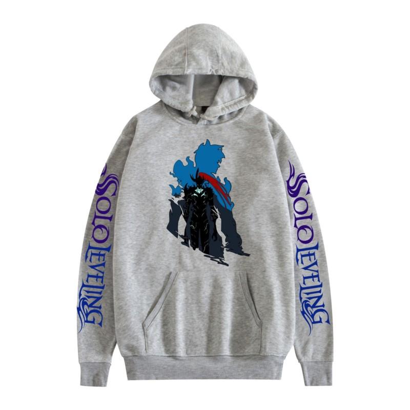 Anime Solo Leveling Sung Jin Woo Graphic Printed Hooded Men Women Manga Hoodies Loose Casual Sweatshirt Harajuku Pullover