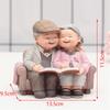 Grandparents Figurines Elderly Couple Figurines Craft Night Light Miniature Sweet Ornament Love Statue Bedside Decor Accessories