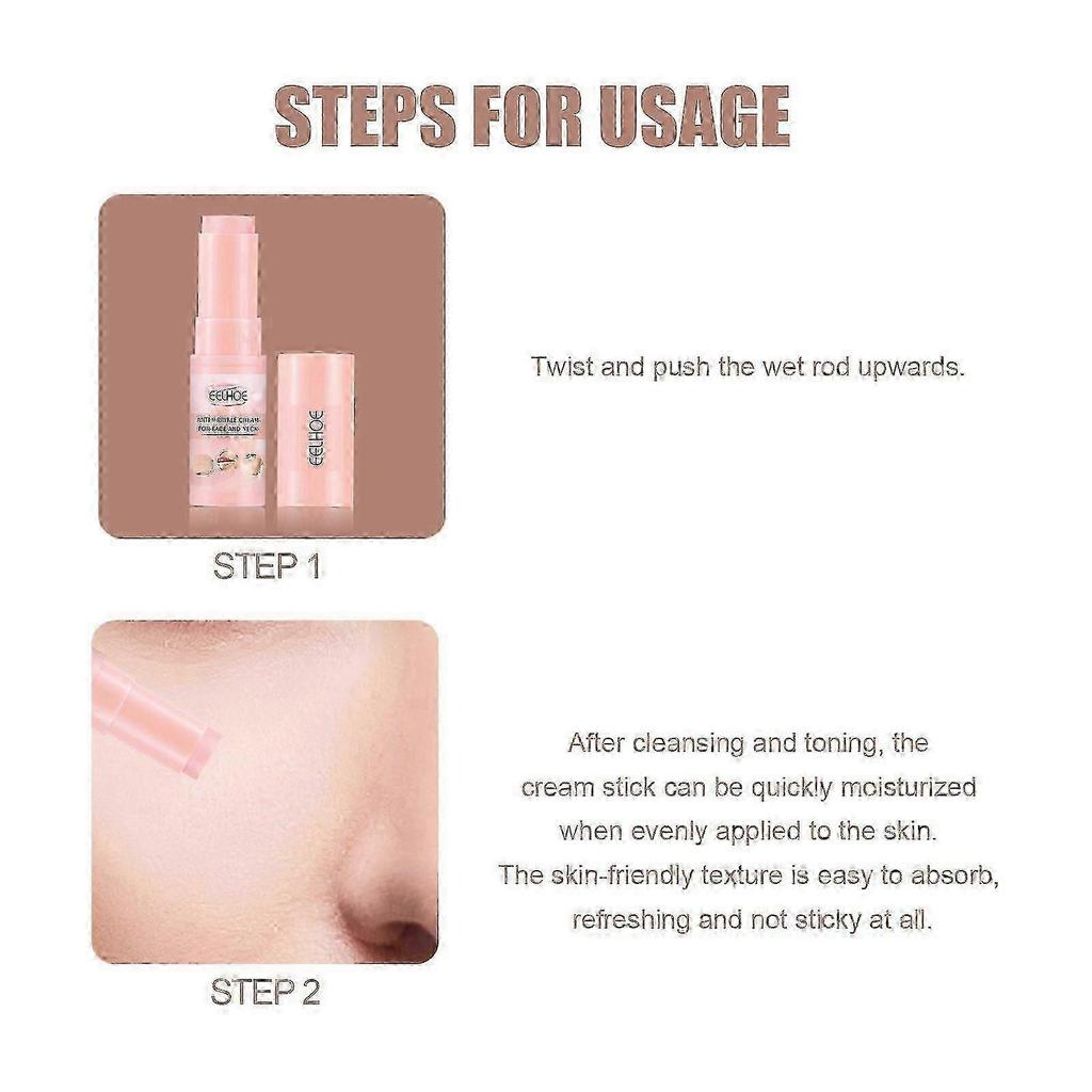 Anti-Aging Facial Balm Stick with Collagen & Avocado Oil  Deep Hydration, Firming, Wrinkle & Fine Line Reduction, Brightening, Non-Sticky Moisturizer