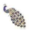 Animal Peacock Brooch Pin With Alloy Electroplating For Fashion Women